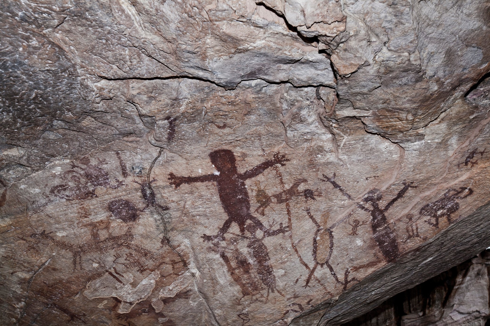 Rock painting at Serra da Capivara